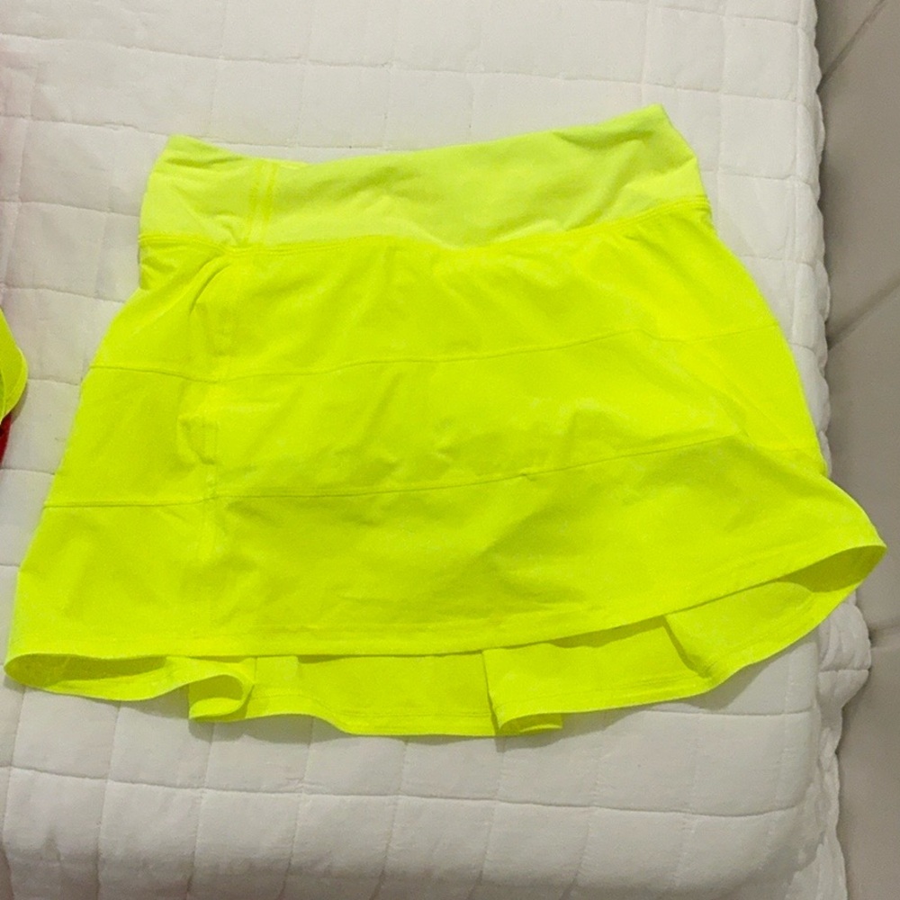 Lululemon Athletica Yellow Skorts for Active Comfort
